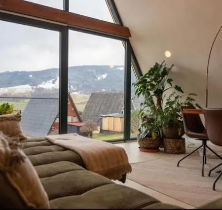 木屋 Alva Rhoen Panorama - Auszeit Mit Kamin Bischofsheim an der Rhön